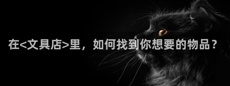 九游會(huì)ag注冊(cè)：在<文具店>里，如何找到